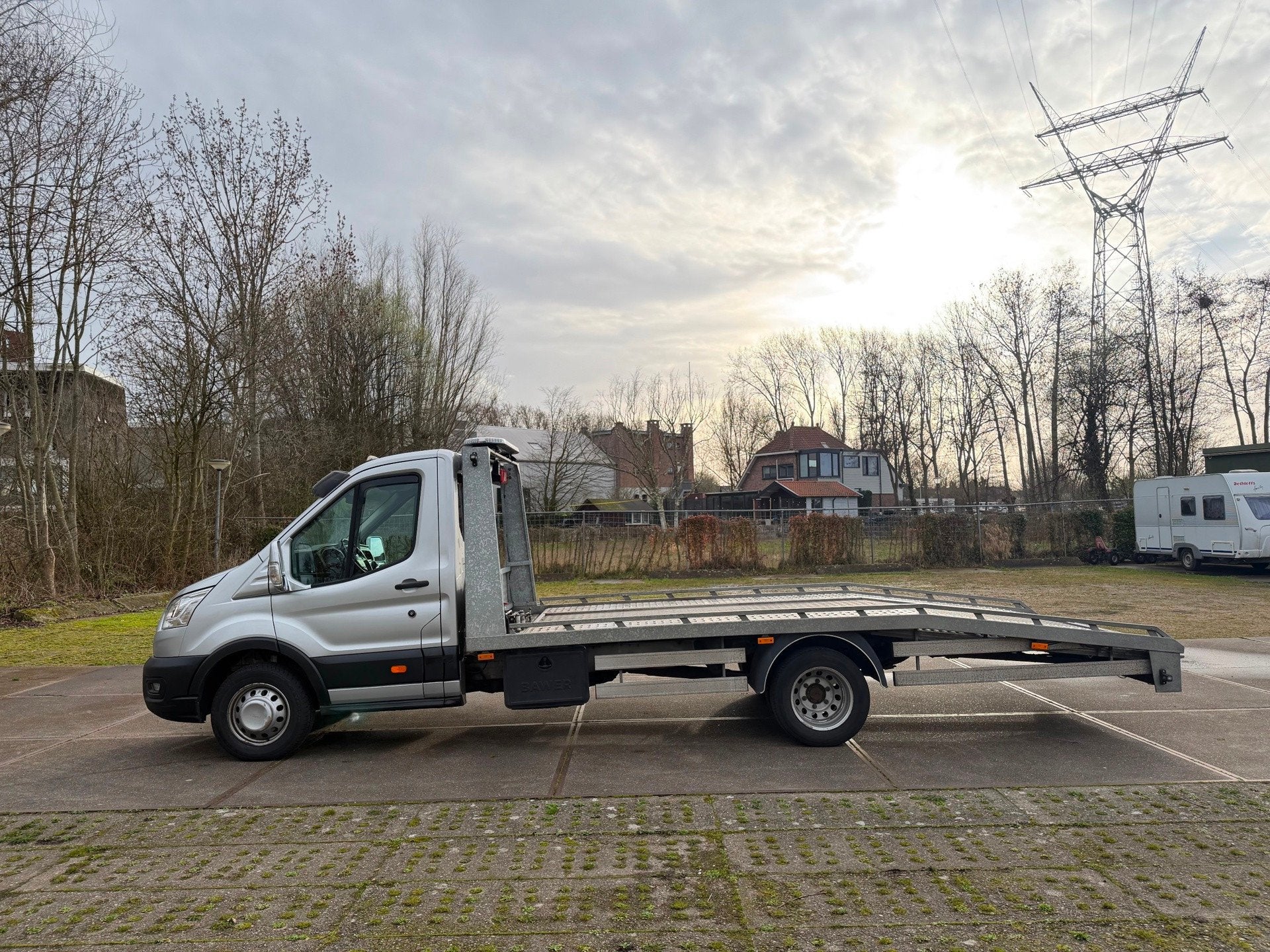 Ford Transit Oprijwagen Ambulance Luchtvering Airco Cruise D, Euro 6, 4 cilinders, Bedrijf, 170 pk