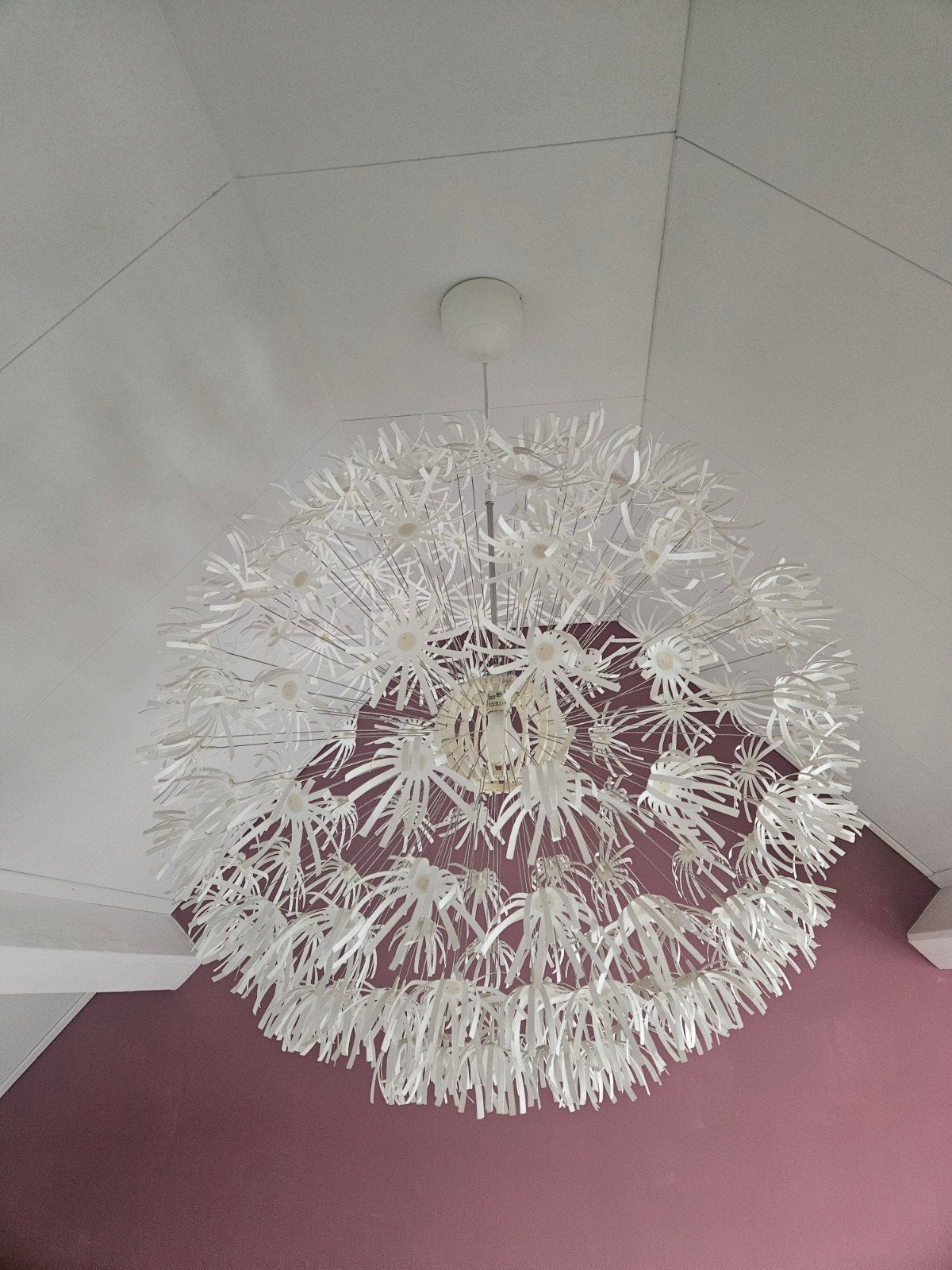 IKEA MASKROS Hanglamp – Grote variant (80 cm) – Echte Eyecat, Ophalen, Gebruikt, Modern, Speels, Design, 75 cm of meer