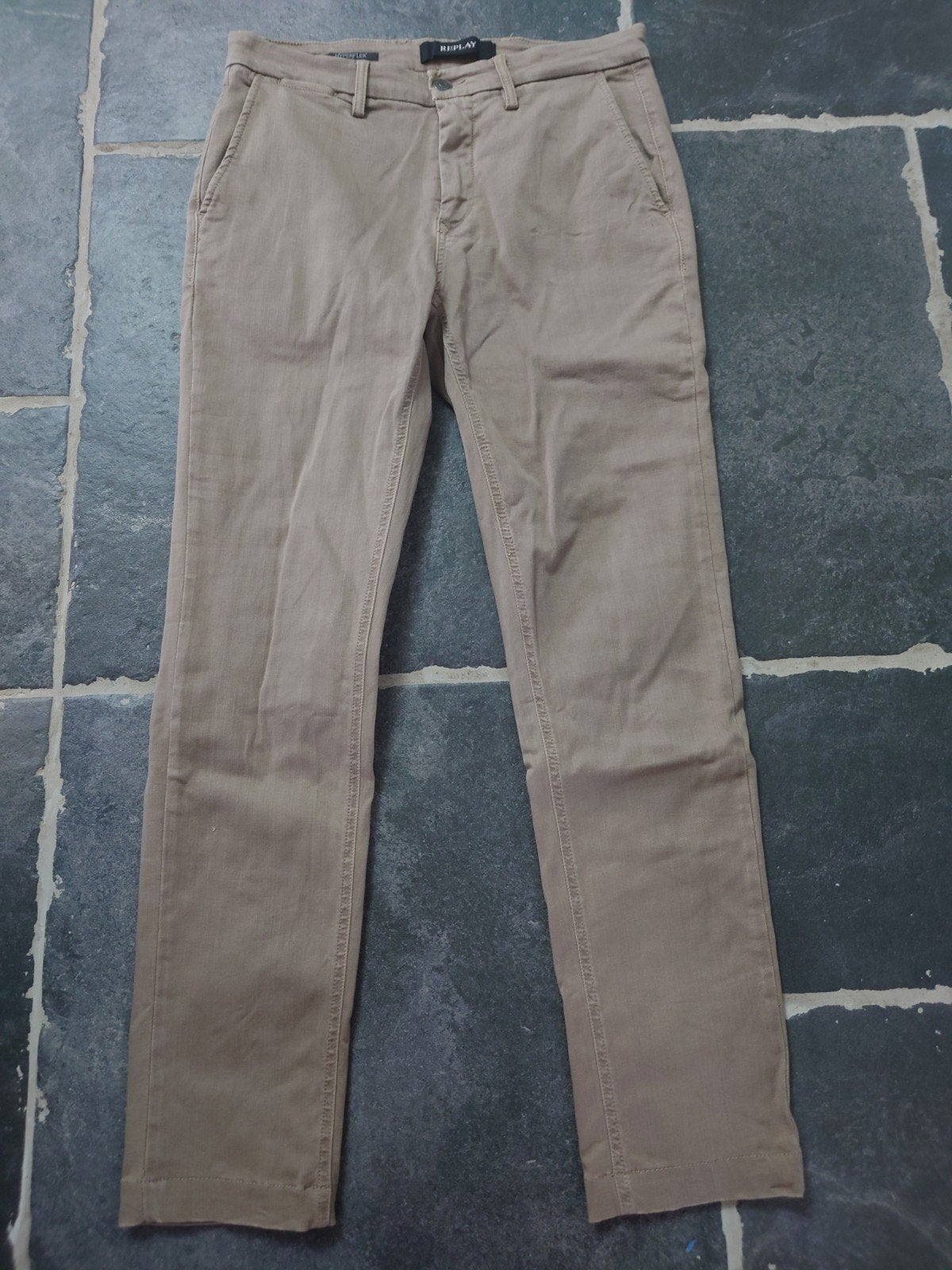 Replay HYPERFLEX, ZEUMAR, Slim Fit, Chino, W29 L32, Rob2932, Overige kleuren, W32 (confectie 46) of kleiner, Ophalen of Verzenden