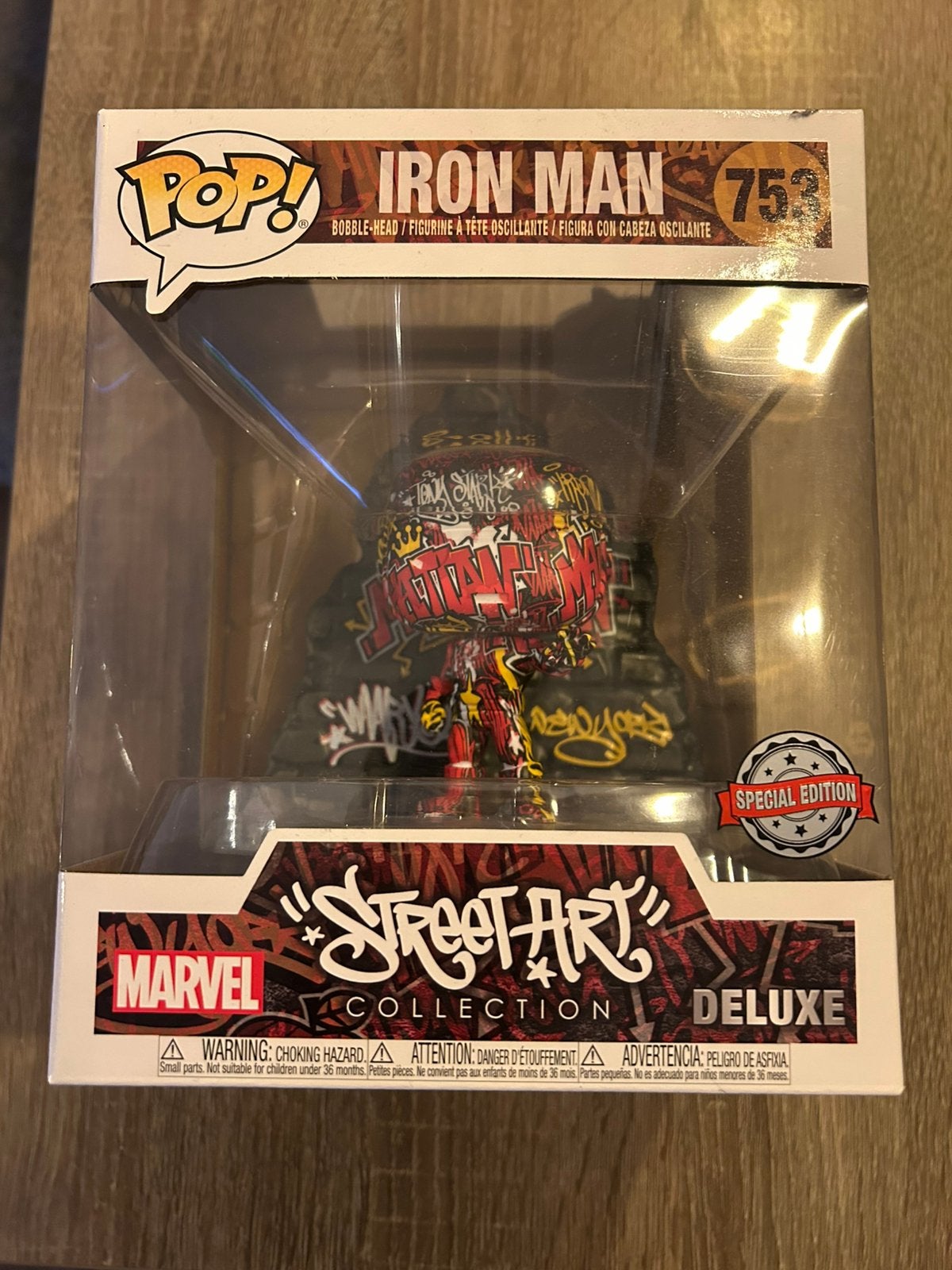 Funko Iron Man (Street Art) Pop! Deluxe Figuur #753, Ophalen of Verzenden, Nieuw