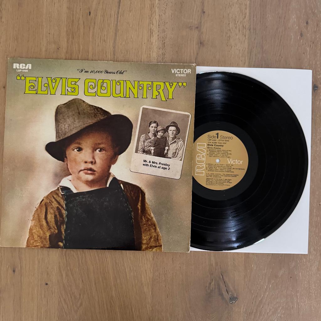 Elvis LP - Elvis Country - USA 1976, Cd's en Dvd's, Vinyl | Rock, Ophalen of Verzenden, Gebruikt, 12 inch, Poprock