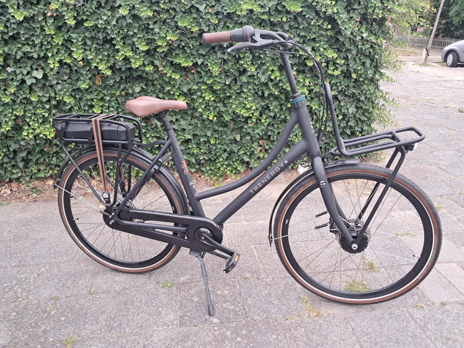 Z.g.a.n ; Elektrischefiets , Trenergy . 836 .KM ; 540 Watt, Zo goed als nieuw, 50 km per accu of meer, 55 tot 59 cm, Ophalen
