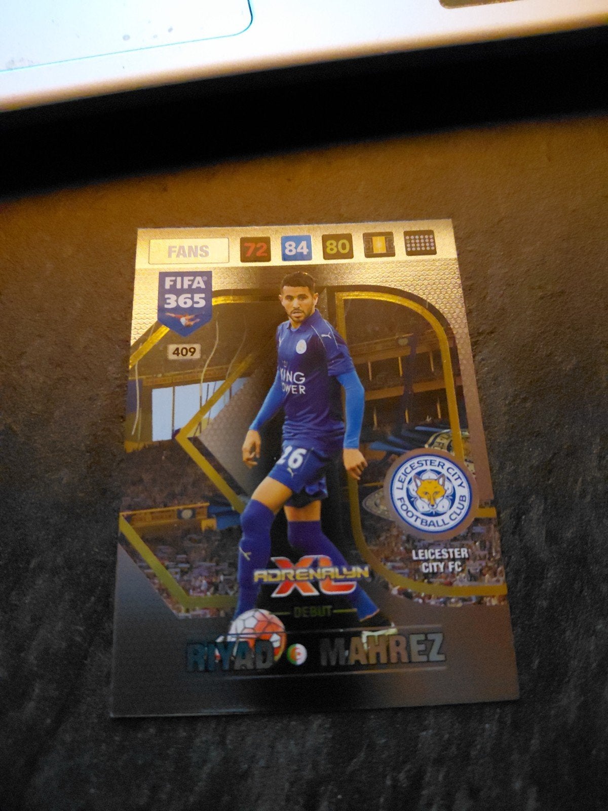 FIFA 365 Debut Riyad Mahrez, Ophalen of Verzenden, Zo goed als nieuw, Buitenlandse clubs, Poster, Plaatje of Sticker