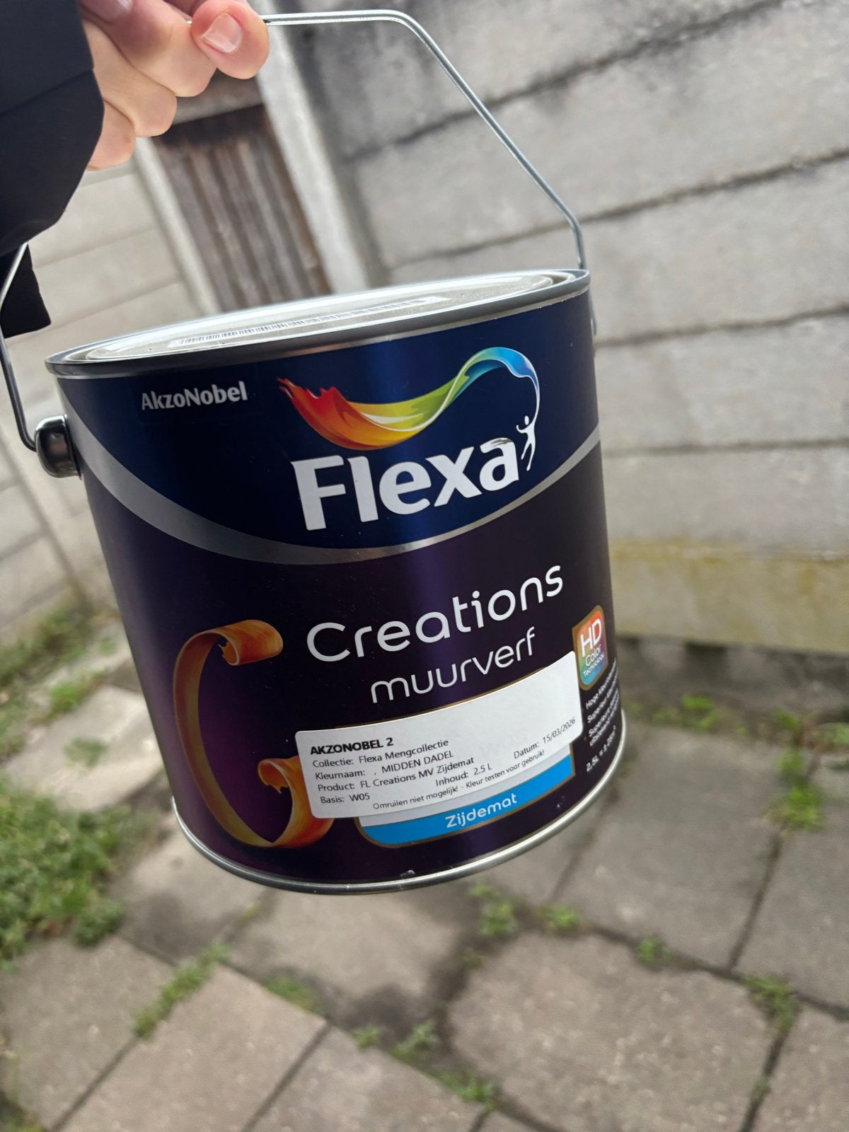 Flexa Creations Muurverf Midden Dadel 2.5L, Bruin, Nieuw, Ophalen of Verzenden, Verf