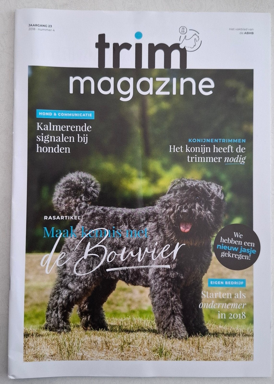Trimblad Jaargang 23 2018 nr 4 - De Bouvier (Nieuw)