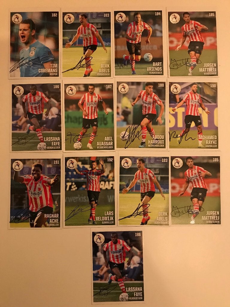 Sparta Rotterdam Voetbalplaatjes - Gesigneerd, Ophalen of Verzenden, Gebruikt, Sparta, Poster, Plaatje of Sticker