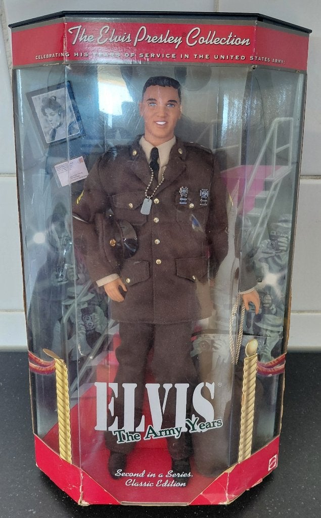Mattel Elvis Presley The Army Years Classic Edition pop, Verzamelen, Ophalen of Verzenden, Zo goed als nieuw, Pop, Beeldje of Miniatuur