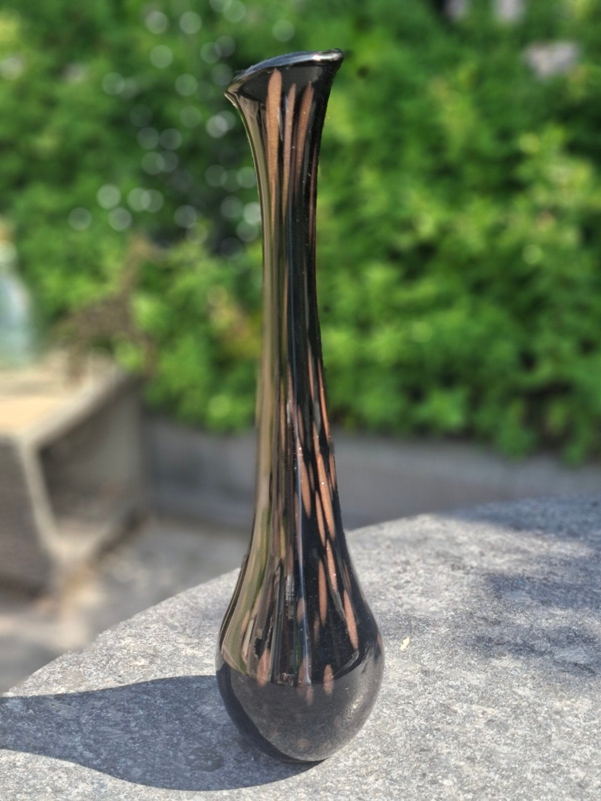Vincenzo Nason Murano Glas Vaas met Koper, Antiek en Kunst, Ophalen of Verzenden