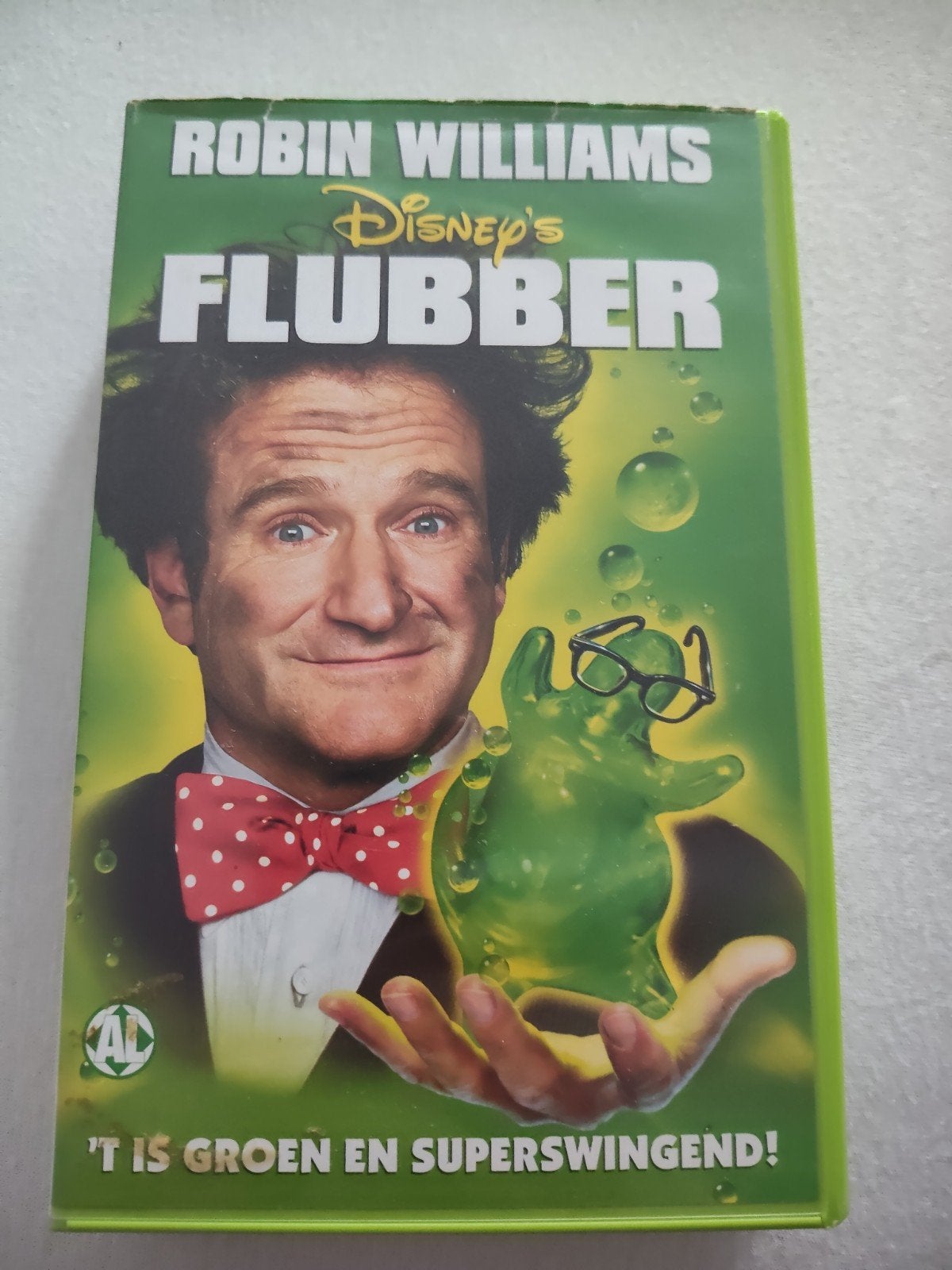 Flubber met Robin Williams, Alle leeftijden, Ophalen of Verzenden, Gebruikt, Nederlands