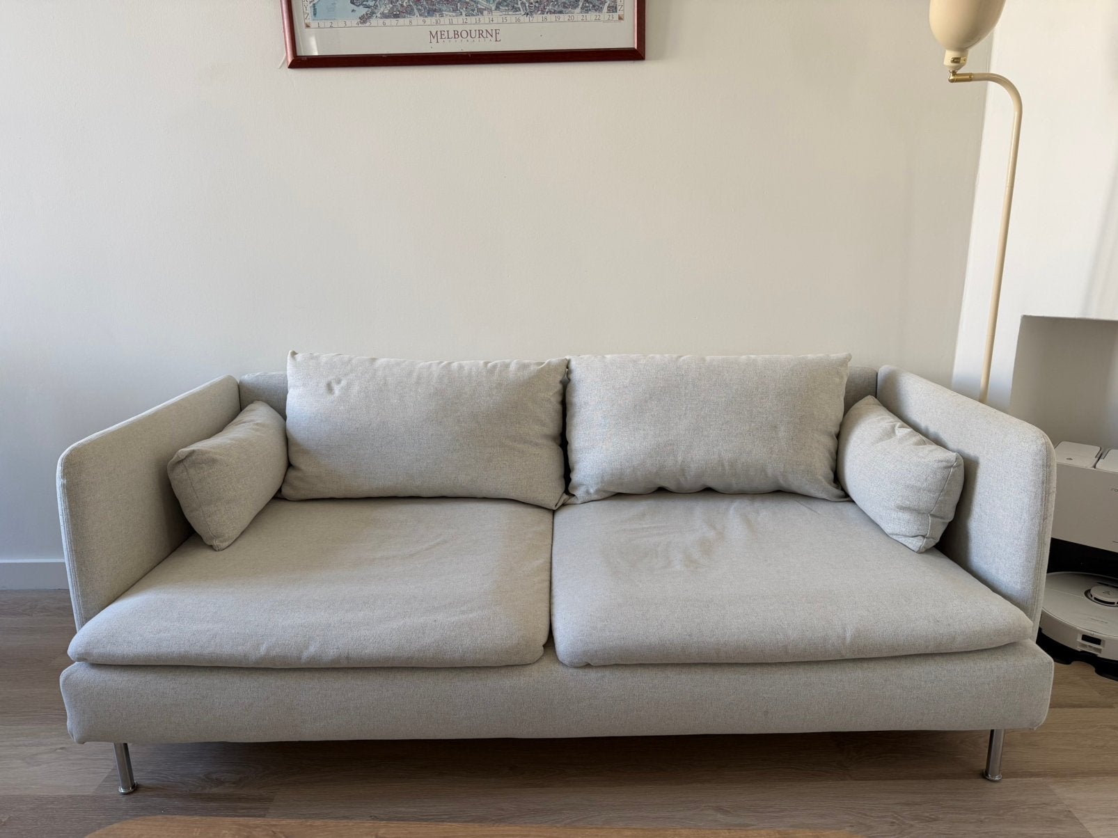 IKEA SÖDERHAMN 3-Seater Sofa – Gunnared Beige, Ophalen, Zo goed als nieuw, 75 tot 100 cm