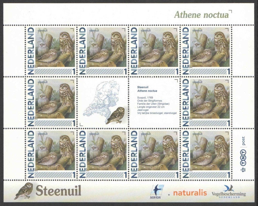 Postzegels Vogels in Nederland: Steenuil, Ophalen of Verzenden, Na 1940, Postfris