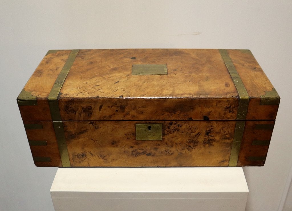 Antieke Engelse schrijfkist, Ophalen of Verzenden