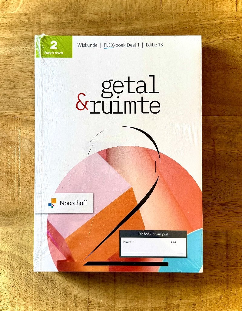 Getal & Ruimte 2 HAVO VWO Deel 1 & Deel 2 Wiskunde Editie 13, VWO, Nieuw, Ophalen of Verzenden, Wiskunde B