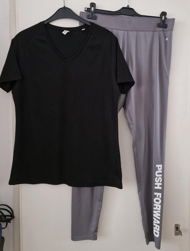 Dames sportlegging + shirt maat L .a, Kleding | Dames, Sportkleding, Zwart, Maat 42/44 (L), Ophalen of Verzenden, Fitness of Aerobics