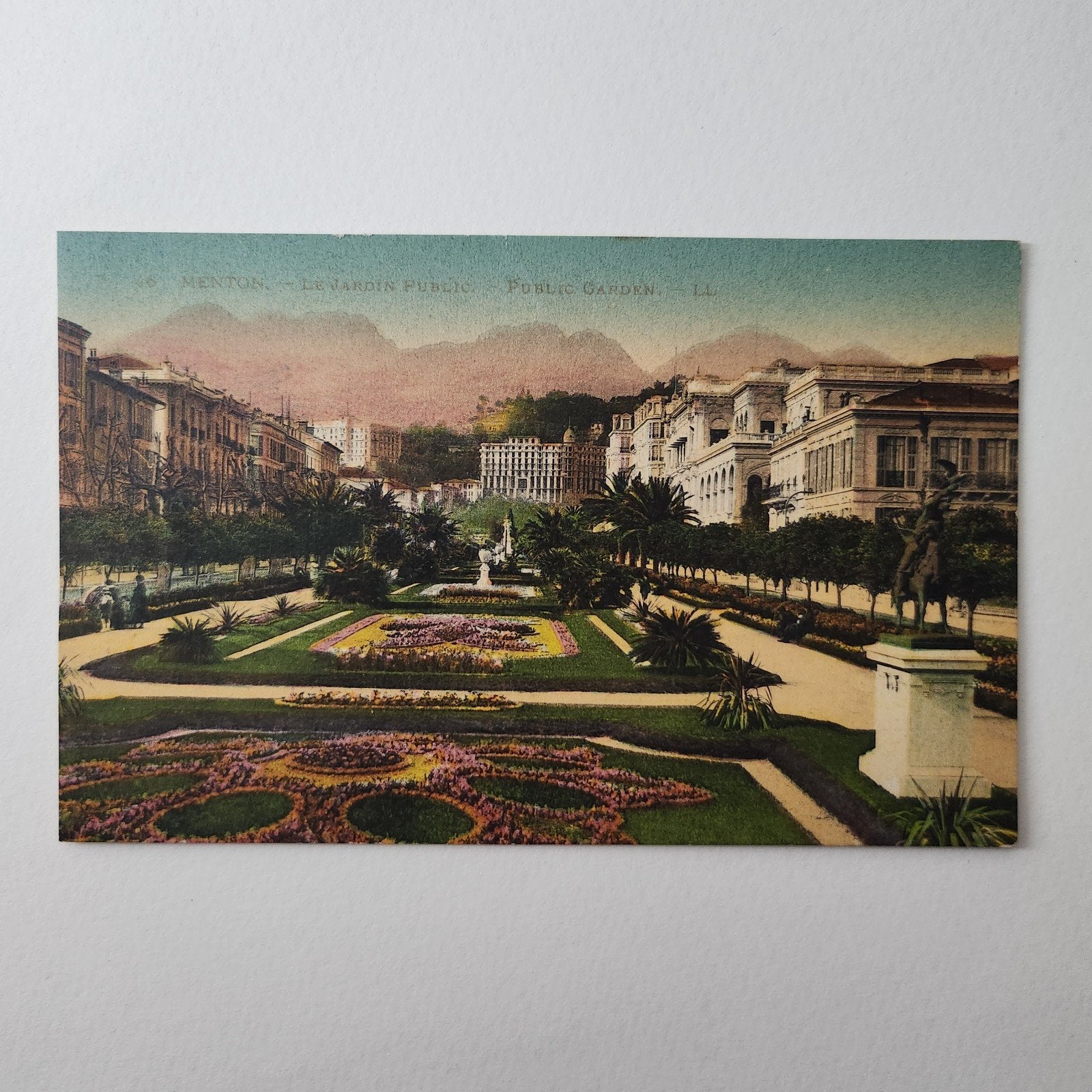 <1920 Ansichtkaart Menton, Le Jardin Public, Frankrijk, Ophalen of Verzenden, Voor 1920, Ongelopen, Frankrijk
