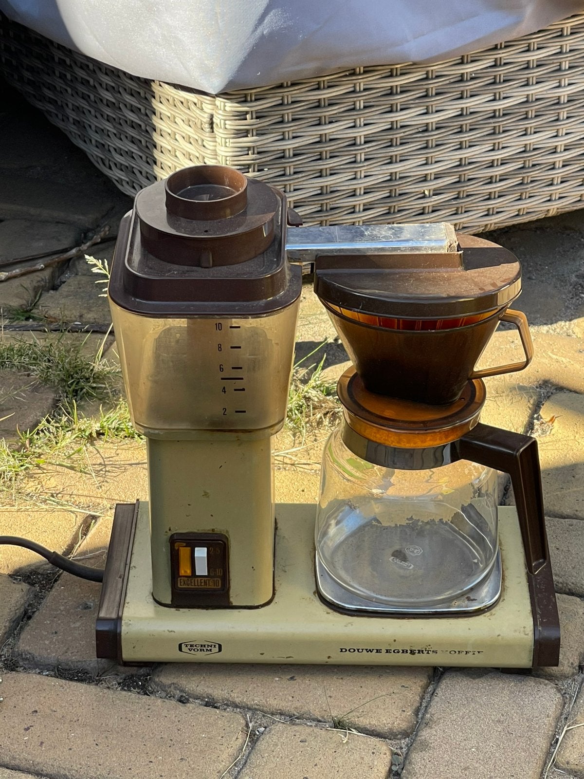 Douwe Egberts technivorm koffie zetter moccamaster, Ophalen, Gebruikt, Koffiemachine, Gemalen koffie