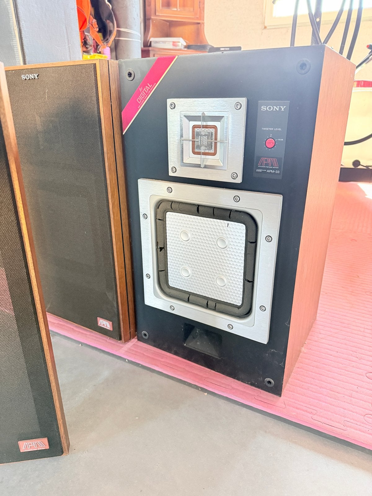 Sony APM-33W Speakerset - Kleine beschadiging €75, Stereo speakers, Gebruikt, Ophalen of Verzenden, Sony