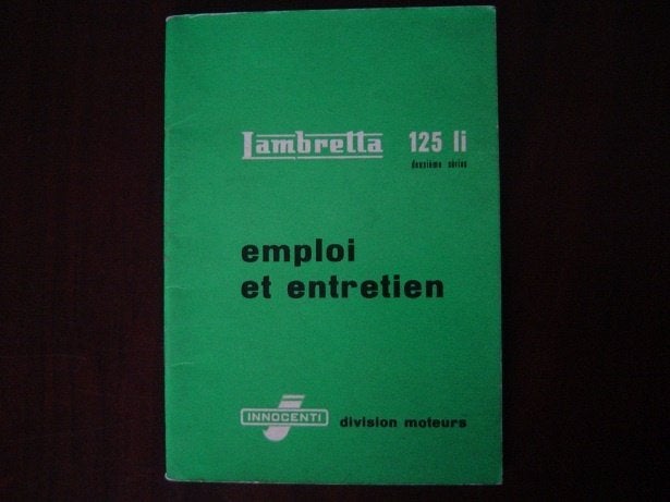 Lambretta 125Li 1960 scooter emploi et entretien, Ophalen of Verzenden, Overige merken
