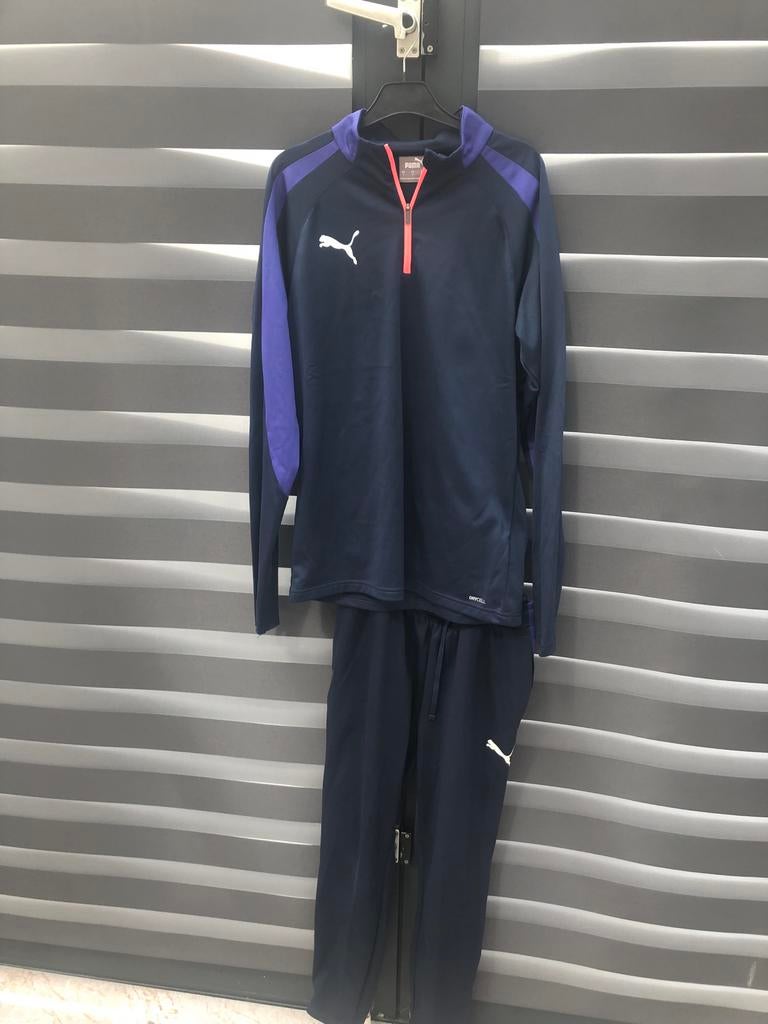 Puma trainingspak shirt S broek M roze/paars details, Ophalen of Verzenden, Zo goed als nieuw