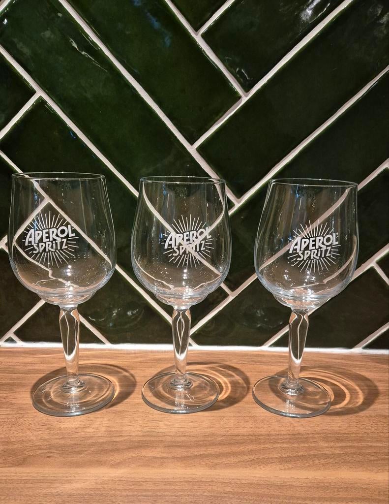 Aperol glazen drie stuks, Ophalen, Nieuw, Overige typen