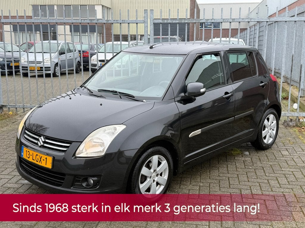 Suzuki Swift 1.3 Limited 5 deurs 93PK! KMST NAP! AIRCO l STO, Auto's, Suzuki, Voorwielaandrijving, Zwart, 400 kg, Alcantara
