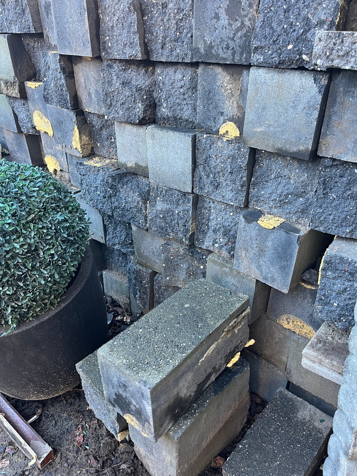 Gebruikte en gehalveerde stapelblokken, Ophalen, Gebruikt, Klinkers, 10 m² of meer