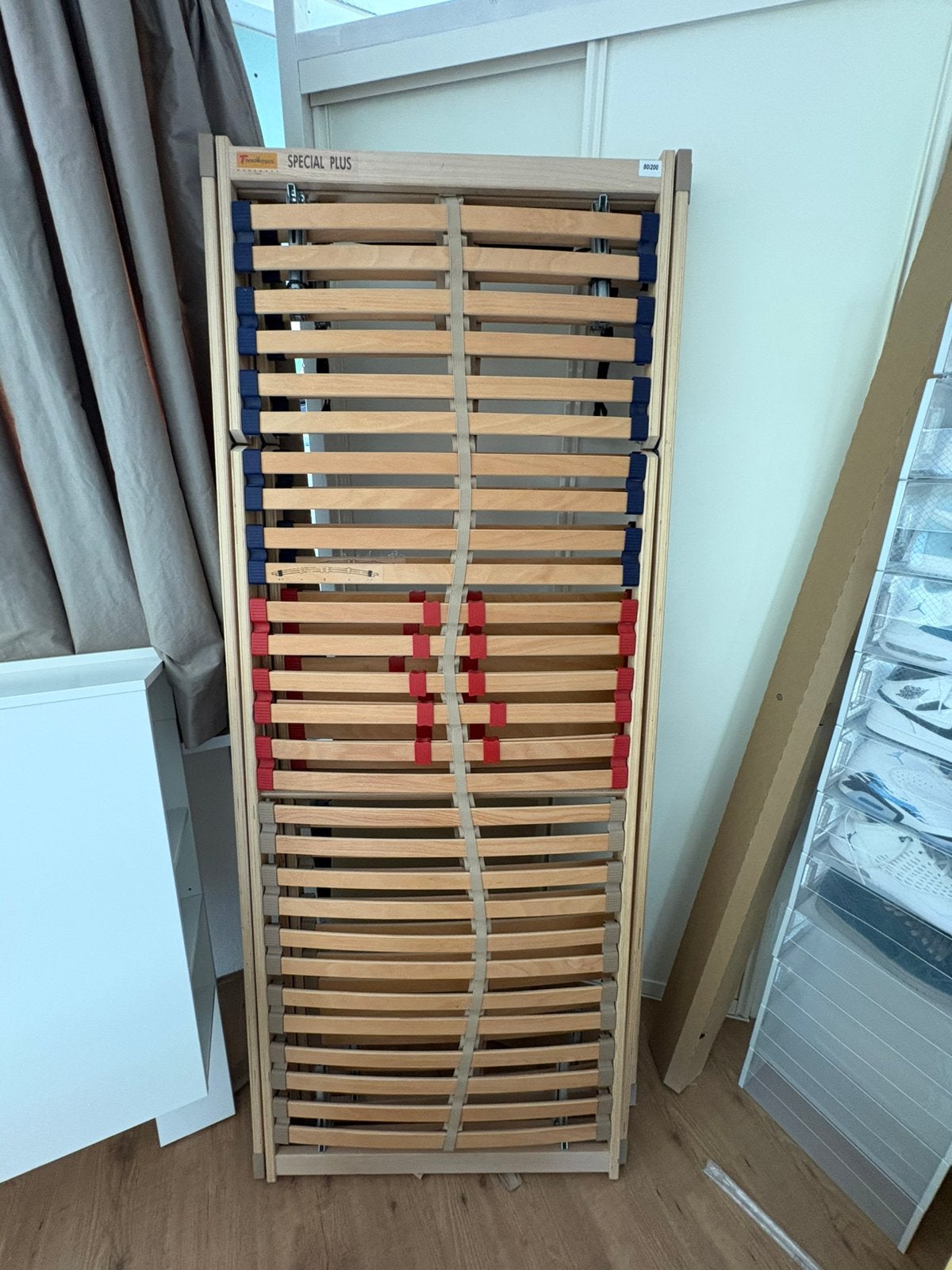 2 lattenbodems 80/200, Ophalen, Gebruikt, Eenpersoons, 80 cm