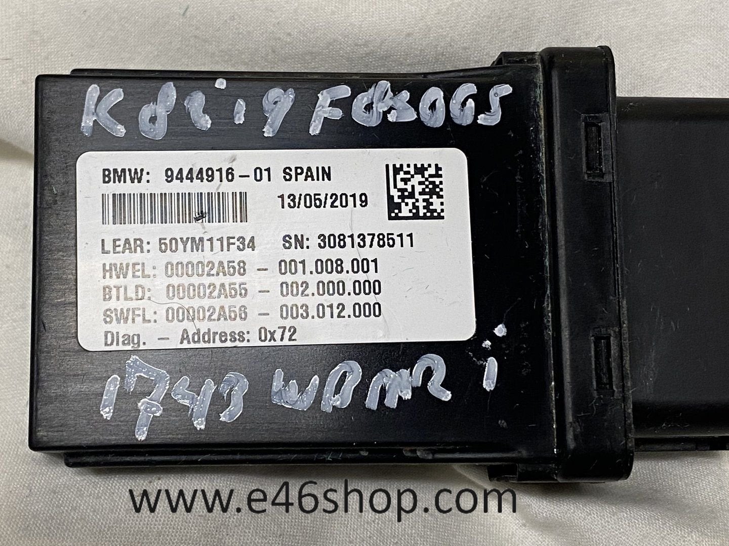 VERLICHTING GRUNDMODULE BMW MOTORFIETS OE 61359444916, Gebruikt, -, -, Ophalen of Verzenden