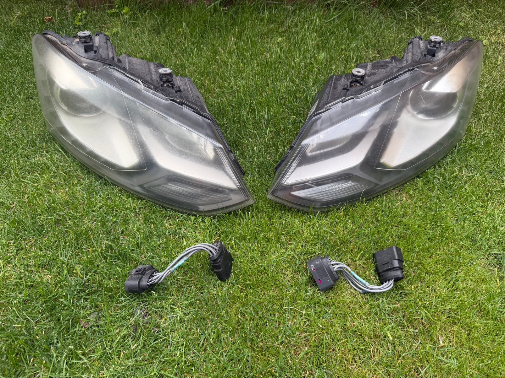 Polo 6R Xenon LED Koplampen Origineel VW met Verloopstekkers, Ophalen of Verzenden, Gebruikt, Volkswagen