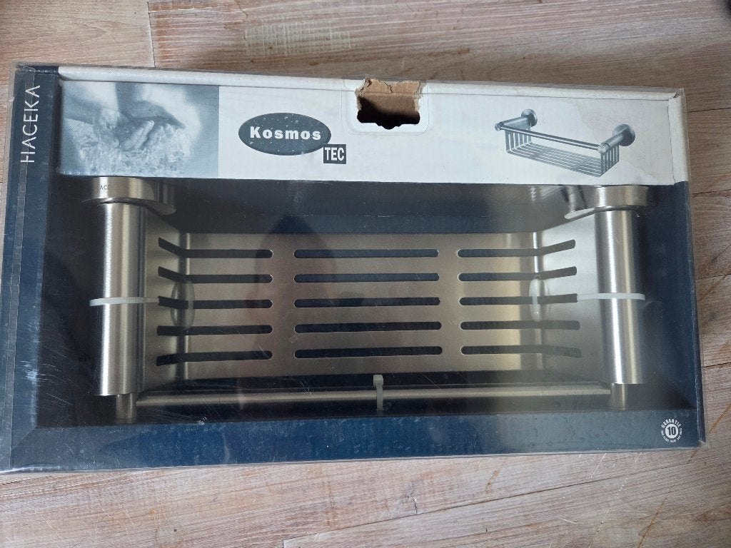 Haceka Kosmos shampoo houder geborsteld RVS, Ophalen, Overige kleuren, Overige merken, Nieuw