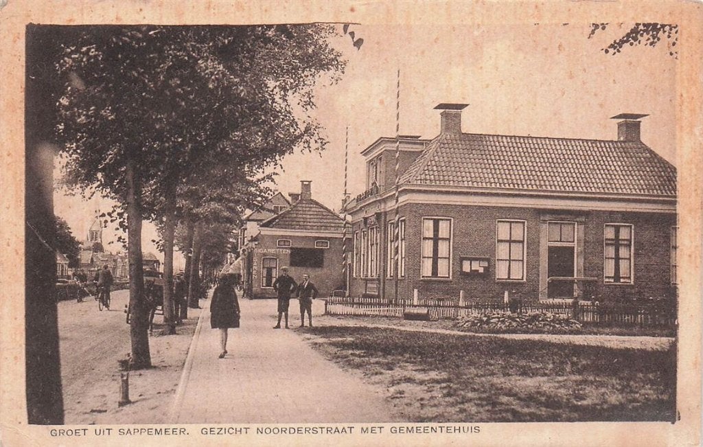 703-132-019 Groet uit Sappemeer Gezicht Noorderstraat met G, Verzenden, Voor 1920, Groningen