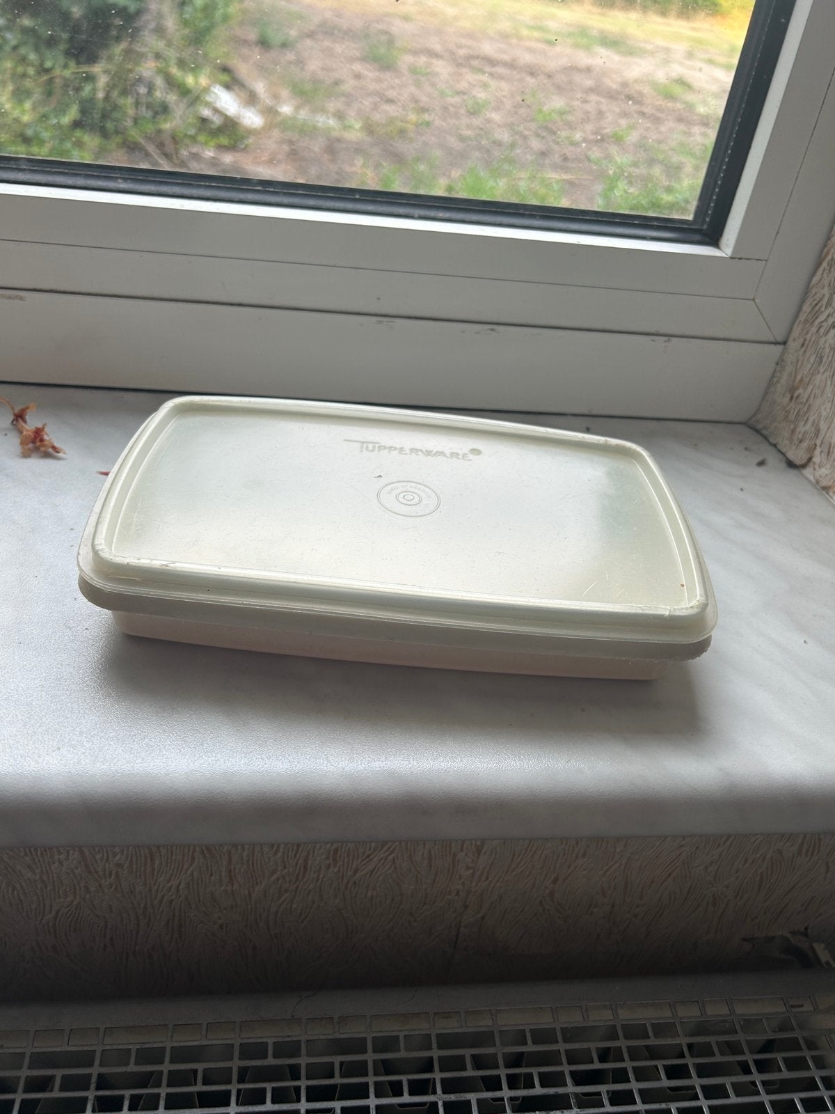 Tupperware platte bewaardoos met deksel, Ophalen of Verzenden, Gebruikt