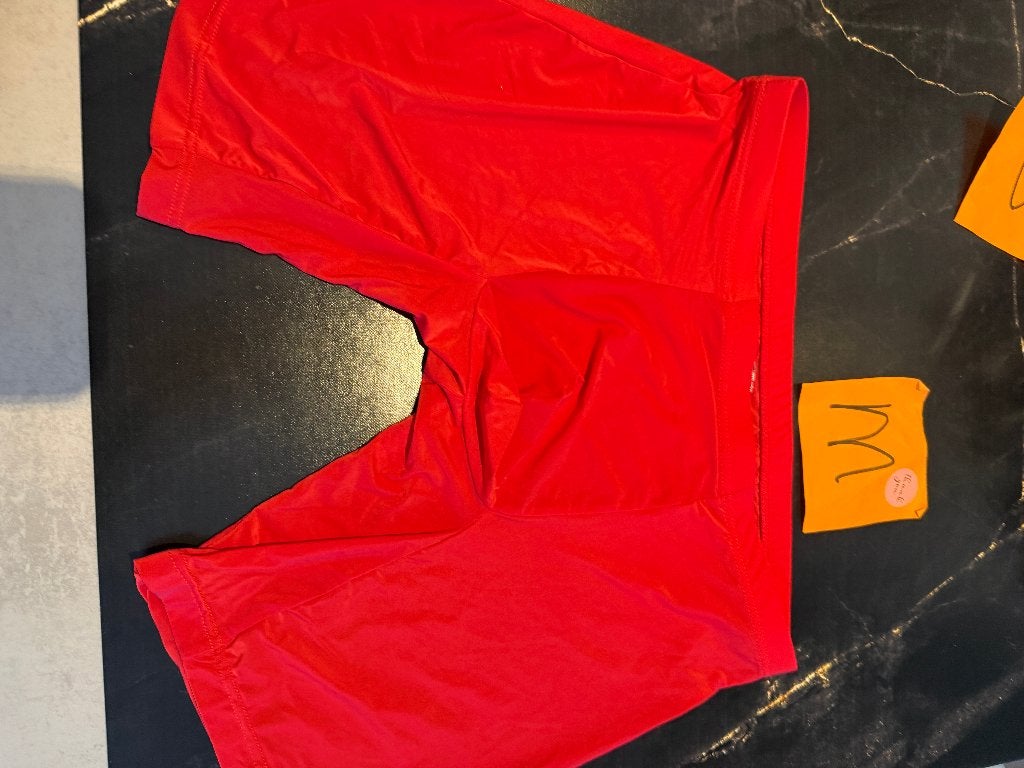 nylon boxerbrief, maat M, rood, shiny, Ophalen of Verzenden, Rood, Boxer