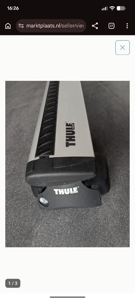 Thule Rapid Systeem Voetenset 754, Auto diversen, Dakdragers, Ophalen, Gebruikt