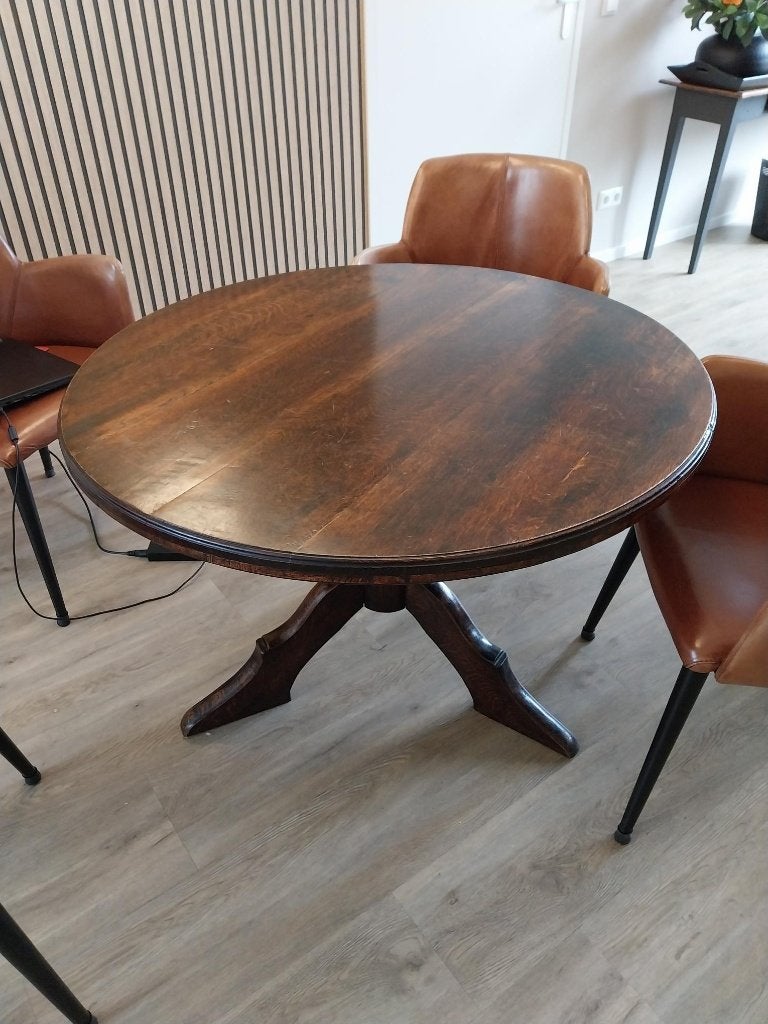 Antiek ronde Tafel, Ophalen of Verzenden