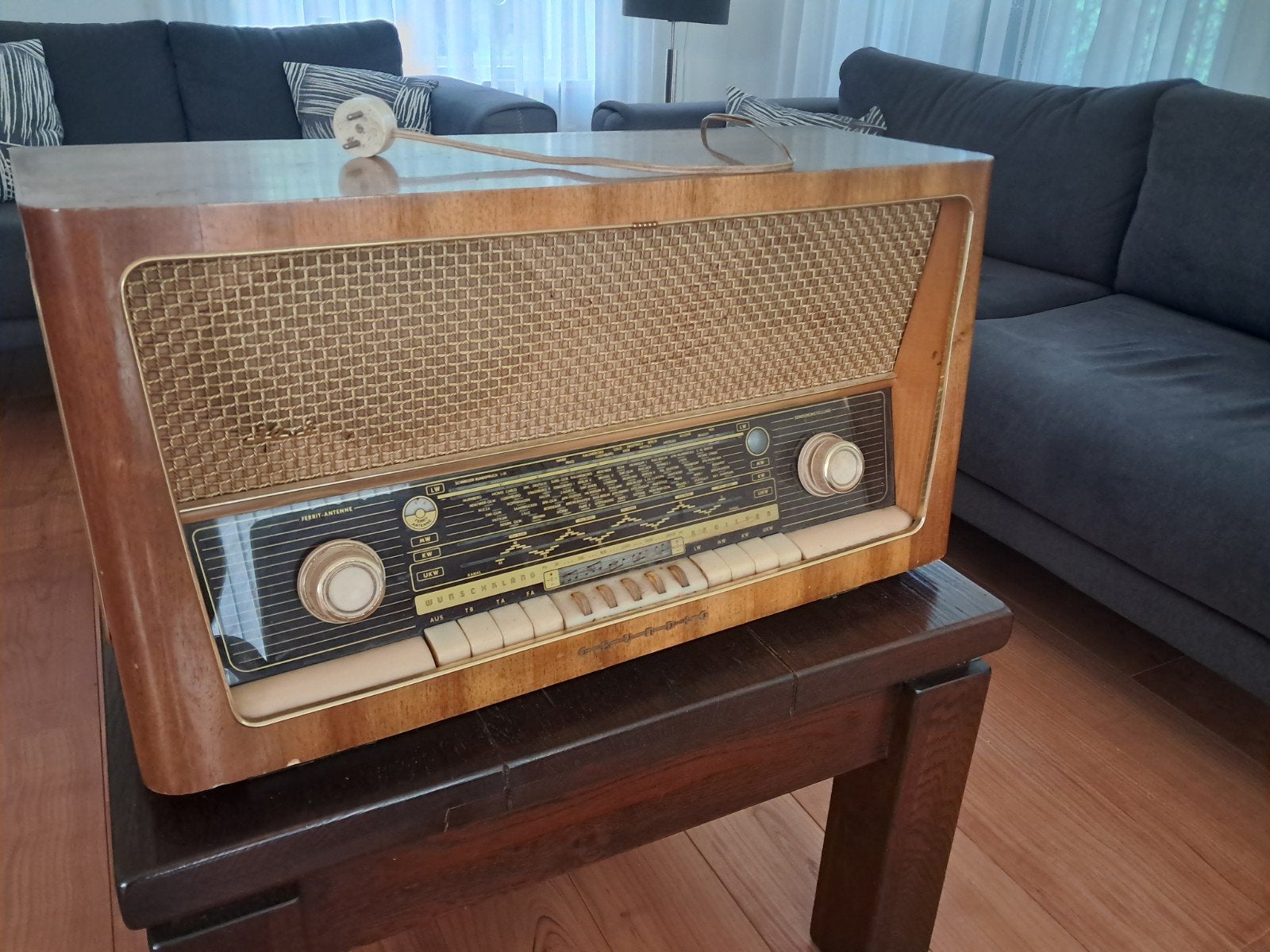 Vintage Grundig Radio - Klassieke Buizenradio, Ophalen, Gebruikt, Radio
