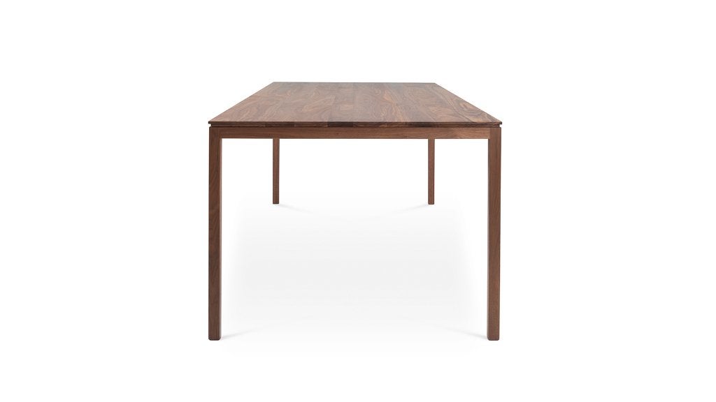 Design notenhouten eetkamer tafel, Huis en Inrichting, Ophalen, Gebruikt, 50 tot 100 cm, Vijf personen of meer