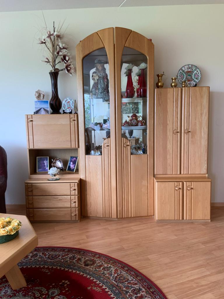 Complete Eikenhouten Woonkamerkast Set - Zo Goed als Nieuw, Huis en Inrichting, 200 cm of meer, Eikenhout, Ophalen of Verzenden