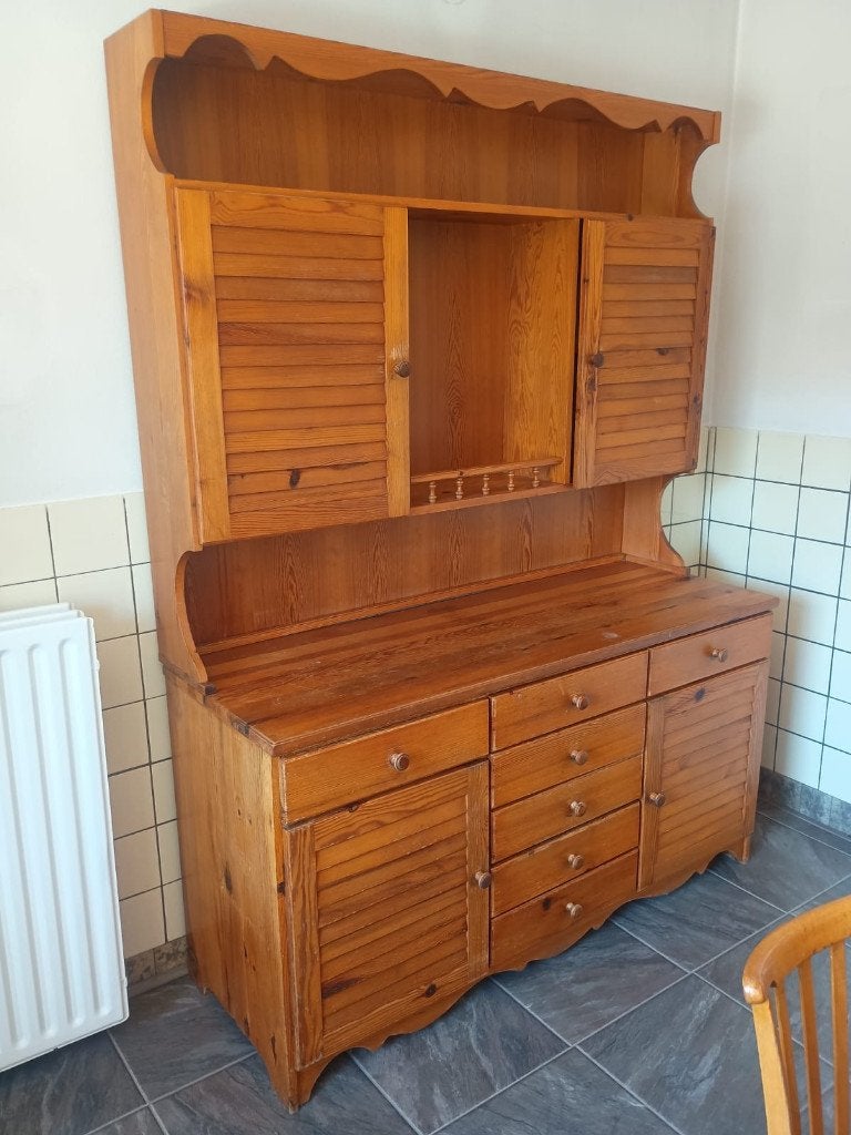 buffetkast, Ophalen, Met deur(en), 200 cm of meer, Grenenhout