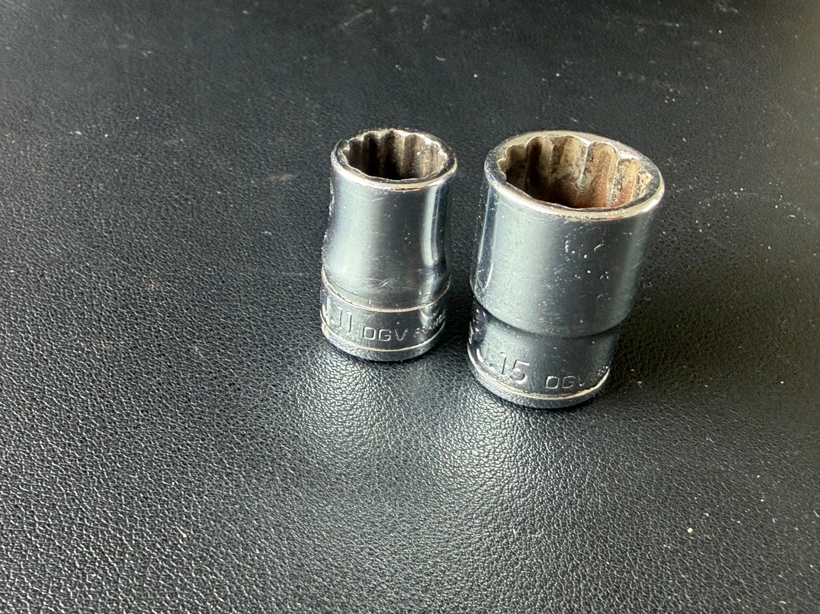Facom 3/8 12-kants dop 11 & 15, Auto diversen, Autogereedschap, Ophalen of Verzenden, Gebruikt