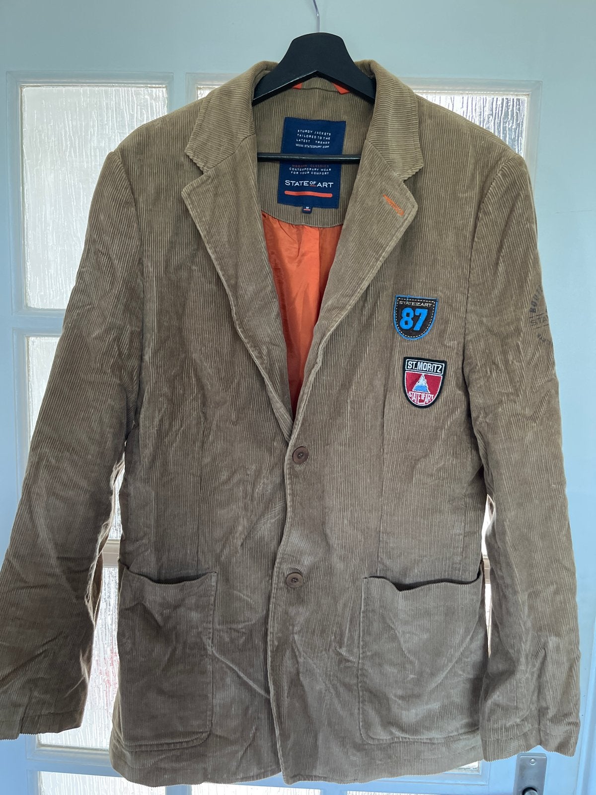 State of Art Corduroy Jas Maat M - St. Moritz Editie, Ophalen of Verzenden, Zo goed als nieuw, Maat 48/50 (M), Beige