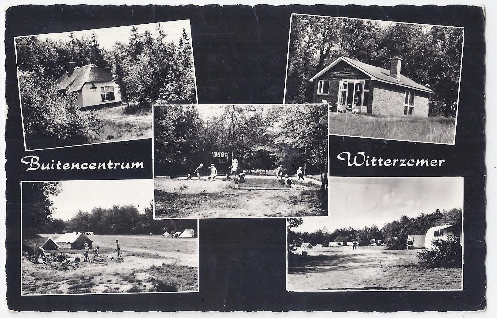Assen witterzomer oude gelopen ansichtkaart (a24100 ), Ophalen of Verzenden, 1940 tot 1960, Gelopen, Drenthe