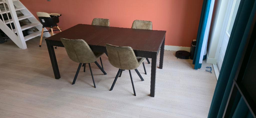 IKEA BJURSTA uitschuifbare eettafel 175/220 cm, Huis en Inrichting, Gebruikt, Vijf personen of meer, 150 tot 200 cm, Modern