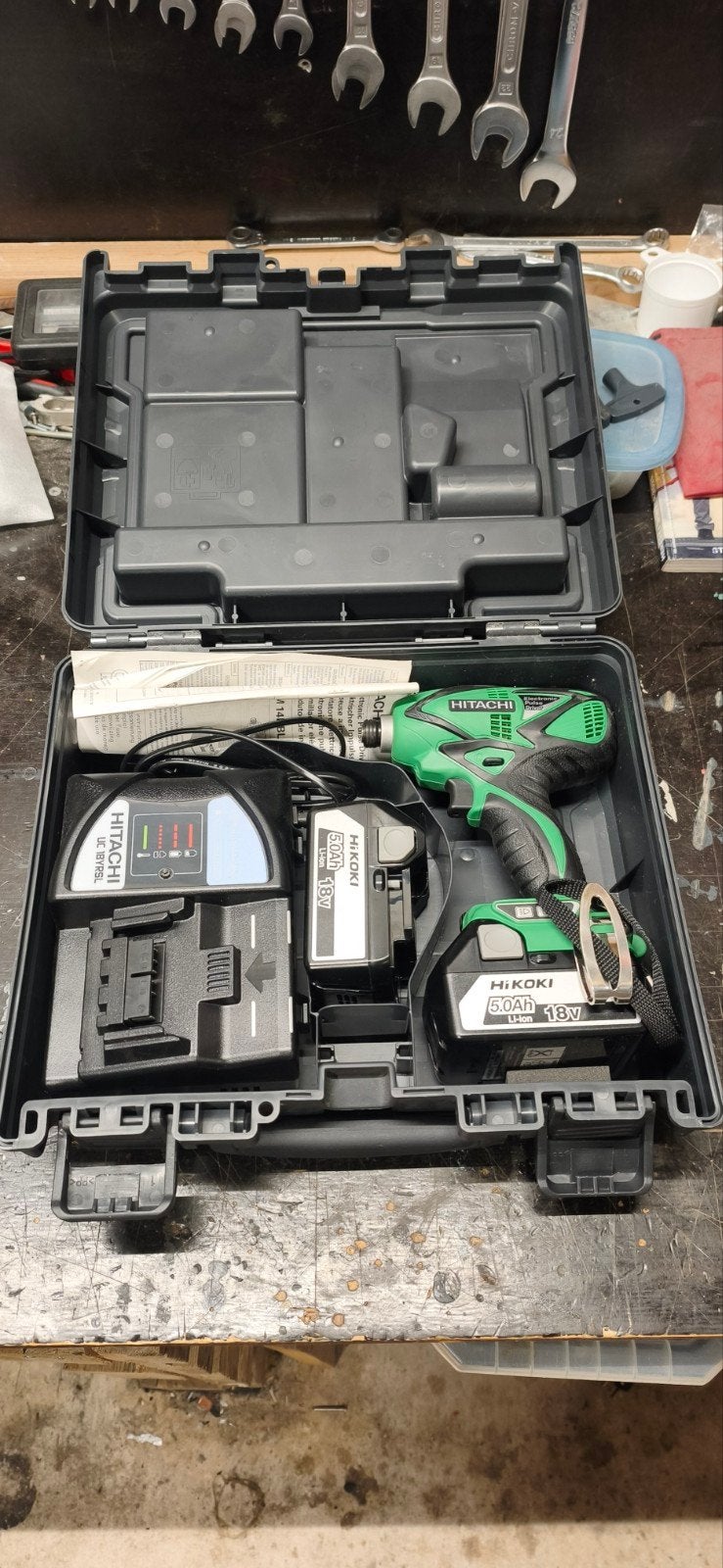 Hitachi WM18DBL 18V accu slagschroevendraaier, Ophalen, Boor- en/of Breekhamer
