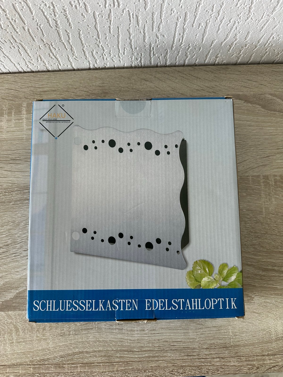 HAKU Sleutelkastje RVS-look design, Nieuw, Ophalen of Verzenden, Zilver, Metaal