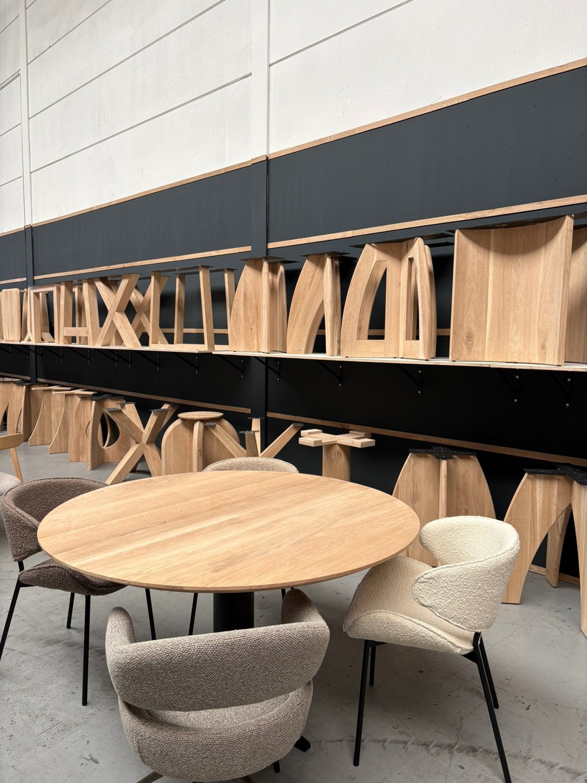 Deens ovale eettafel 220cm | kies zelf je blad, Huis en Inrichting, Japandi, 100 tot 150 cm, Eikenhout, Ophalen of Verzenden