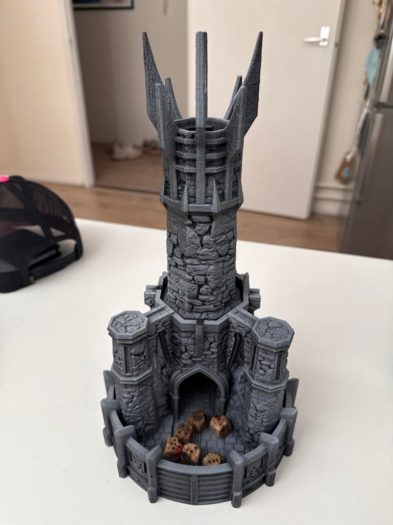 3D Geprinte Dobbelsteen Toren - dice tower, Hobby en Vrije tijd, Gezelschapsspellen | Overige, Een of twee spelers, Ophalen of Verzenden