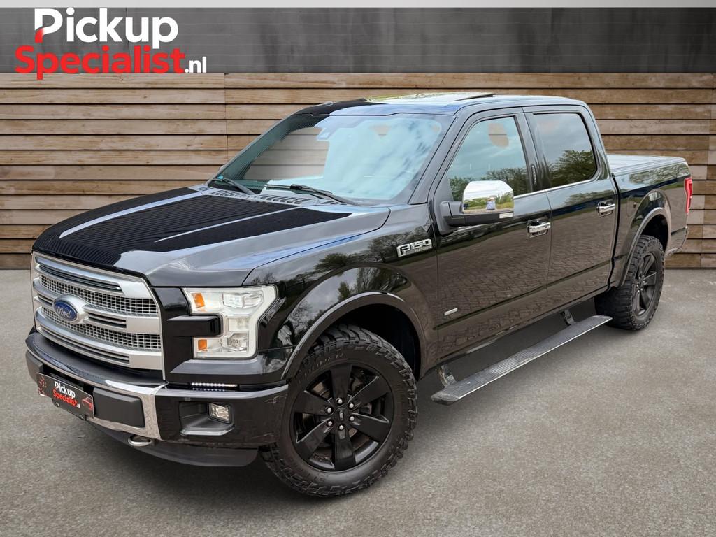 Ford USA F150 3.5 V6 Ecoboost SuperCrew COMPLEET ONDERHOUDEN, Auto's, Automaat, Gebruikt, Zwart, F-150