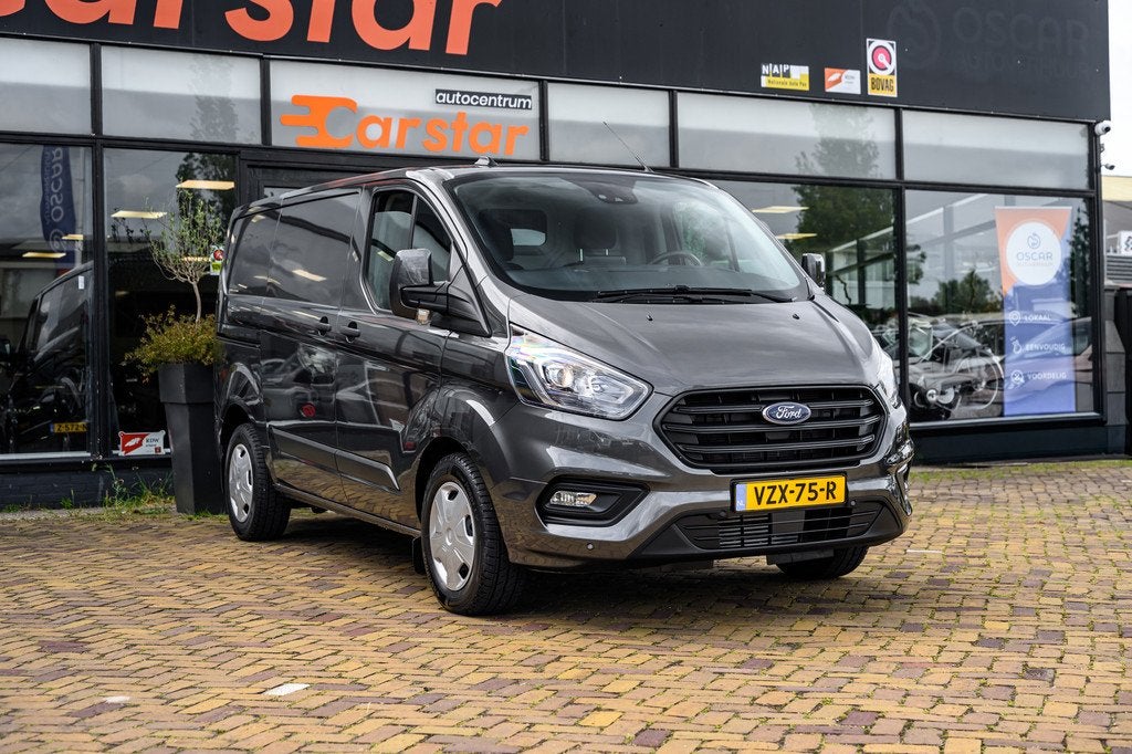 Ford Transit Custom 340 1.0 EcoBoost L1H1 PHEV Trend|Benzine, Auto's, Stof, Gebruikt, 996 cc, Bedrijf