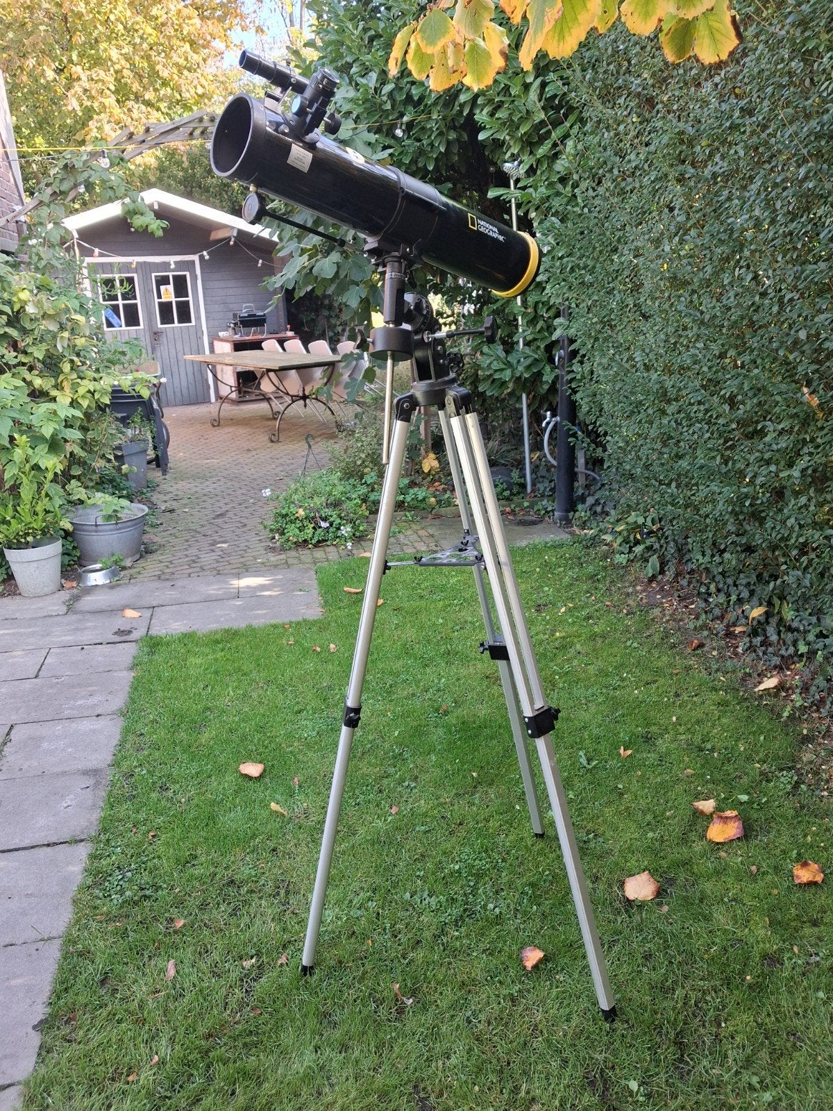 spiegeltelescoop met statief, Ophalen, 80 tot 200 mm, Met statief, Spiegeltelescoop (reflector)